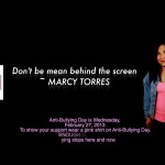 Anti-Bullying Day - Marcy Torres